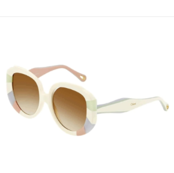 NWT Authentic Chloe CE748SA 160 Pastel Rainbow Sunglasses 52-20-140 - Picture 4 of 8